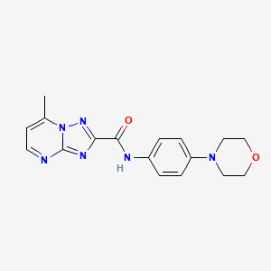 7-methyl-N-[4-(4-morpholinyl)phenyl]-[1,2,4]triazolo[1,5-a]pyrimidine-2-carboxamide