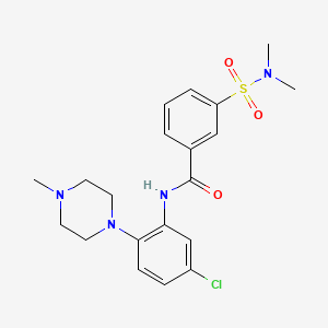 N-[5-chloro-2-(4-methyl-1-piperazinyl)phenyl]-3-(dimethylsulfamoyl)benzamide