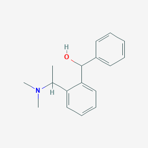 molecular formula C17H21NO B1223658 [2-[1-(Dimethylamino)ethyl]phenyl]-phenylmethanol 