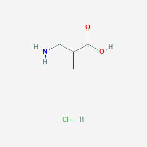 molecular formula C4H10ClNO2 B122366 3-Amino-2-methylpropanoic acid hydrochloride CAS No. 28267-25-6