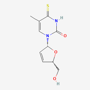 molecular formula C10H12N2O3S B1223663 2',3'-Didehydro-3'-deoxy-4-thiothymidine CAS No. 5983-08-4