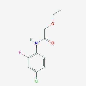 molecular formula C10H11ClFNO2 B12236691 N-(4-chloro-2-fluorophenyl)-2-ethoxyacetamide 
