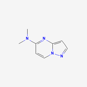 molecular formula C8H10N4 B12236733 N,N-dimethylpyrazolo[1,5-a]pyrimidin-5-amine 