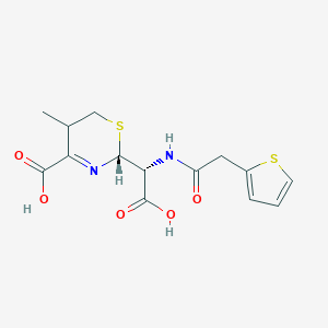 (2R)-2-[(R)-carboxy-[(2-thiophen-2-ylacetyl)amino]methyl]-5-methyl-5,6-dihydro-2H-1,3-thiazine-4-carboxylic acid
