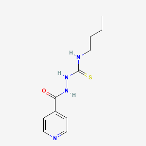 molecular formula C11H16N4OS B1223711 1-Butyl-3-(pyridine-4-carbonylamino)thiourea CAS No. 74270-74-9