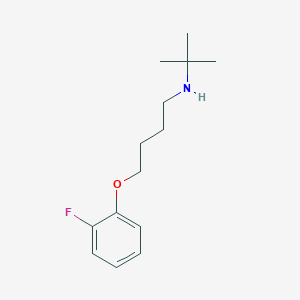 molecular formula C14H22FNO B1223719 N-tert-butyl-4-(2-fluorophenoxy)-1-butanamine 