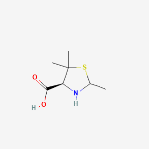 molecular formula C7H13NO2S B1223727 (S)-2,5,5-trimethylthiazolidine-4-carboxylic acid CAS No. 212755-85-6