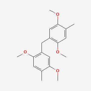 molecular formula C19H24O4 B1223728 Bis(2,5-dimethoxy-4-methylphenyl)methane 