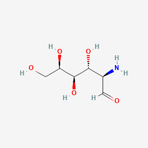 molecular formula C6H13NO5 B1223731 (2R,3R,4R,5R)-2-氨基-3,4,5,6-四羟基己醛 CAS No. 7535-00-4