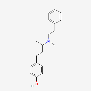 molecular formula C19H25NO B1223732 4-[3-[Methyl(2-phenylethyl)amino]butyl]phenol 