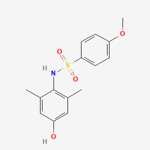 molecular formula C15H17NO4S B1223735 N-(4-hydroxy-2,6-dimethylphenyl)-4-methoxybenzenesulfonamide 