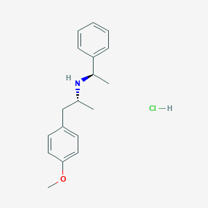 molecular formula C18H24ClNO B122374 (alphaR)-4-Methoxy-alpha-methyl-N-[(1R)-1-phenylethyl]benzeneethanamine Hydrochloride CAS No. 50505-66-3