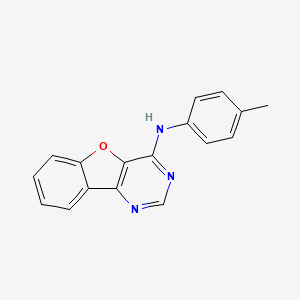 molecular formula C17H13N3O B1223741 N-(4-methylphenyl)-4-benzofuro[3,2-d]pyrimidinamine 