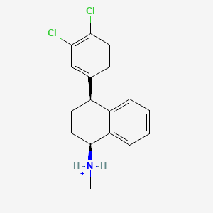 molecular formula C17H18Cl2N+ B1223743 Sertraline(1+) 