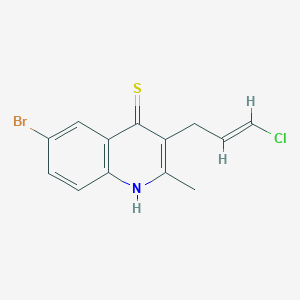 6-Bromo-3-((E)-3-chloro-allyl)-2-methyl-quinoline-4-thiol