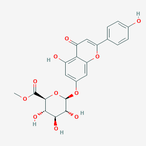 molecular formula C22H20O11 B122375 Apigenin 7-O-methylglucuronide CAS No. 53538-13-9