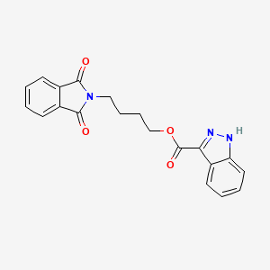 1H-indazole-3-carboxylic acid 4-(1,3-dioxo-2-isoindolyl)butyl ester