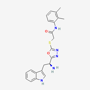 2-[[5-[(1S)-1-amino-2-(1H-indol-3-yl)ethyl]-1,3,4-oxadiazol-2-yl]thio]-N-(2,3-dimethylphenyl)acetamide