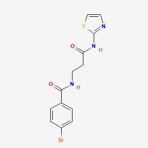4-bromo-N-[3-oxo-3-(2-thiazolylamino)propyl]benzamide