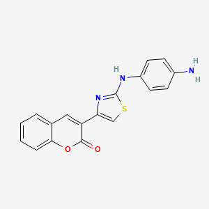 3-[2-(4-Aminoanilino)-4-thiazolyl]-1-benzopyran-2-one