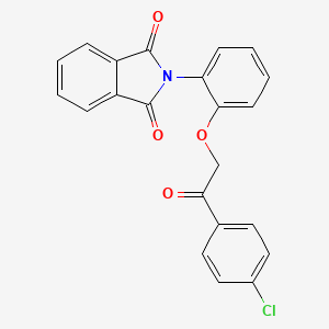 2-[2-[2-(4-Chlorophenyl)-2-oxoethoxy]phenyl]isoindole-1,3-dione