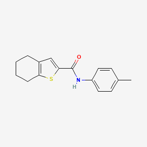 molecular formula C16H17NOS B1223776 N-(4-methylphenyl)-4,5,6,7-tetrahydro-1-benzothiophene-2-carboxamide 