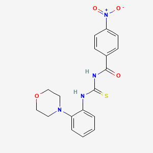 N-[[2-(4-morpholinyl)anilino]-sulfanylidenemethyl]-4-nitrobenzamide