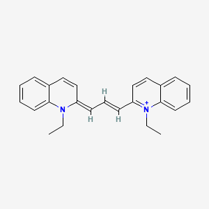 1-ethyl-2-[3-(1-ethylquinolin-2(1H)-ylidene)prop-1-en-1-yl]quinolinium