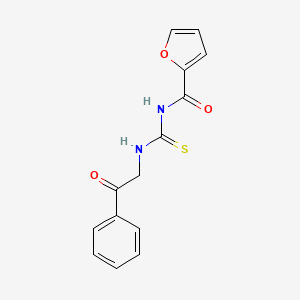 N-[(phenacylamino)-sulfanylidenemethyl]-2-furancarboxamide