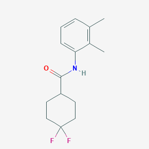molecular formula C15H19F2NO B12237859 N-(2,3-dimethylphenyl)-4,4-difluorocyclohexane-1-carboxamide 