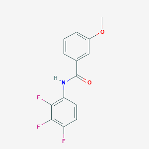 molecular formula C14H10F3NO2 B1223787 3-methoxy-N-(2,3,4-trifluorophenyl)benzamide 