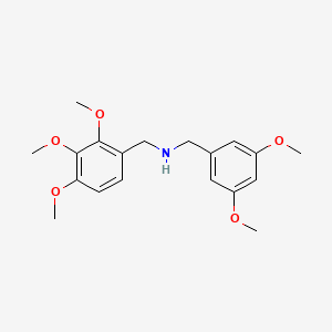 molecular formula C19H25NO5 B1223789 N-[(3,5-dimethoxyphenyl)methyl]-1-(2,3,4-trimethoxyphenyl)methanamine 