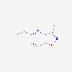 molecular formula C9H10N2O B122379 5-Ethyl-3-methylisoxazolo[4,5-b]pyridine CAS No. 144265-71-4