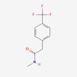 molecular formula C10H10F3NO B12238055 N-methyl-2-[4-(trifluoromethyl)phenyl]acetamide 