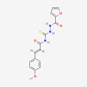 N-[N'-(Furan-2-carbonyl)-hydrazinocarbothioyl]-3-(4-methoxy-phenyl)-acrylamide