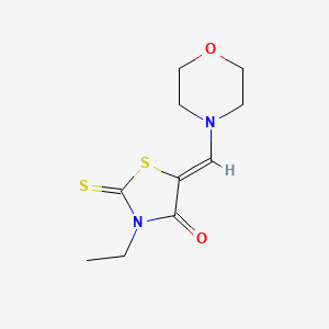 3-Ethyl-5-(4-morpholinylmethylidene)-2-thioxo-1,3-thiazolidin-4-one