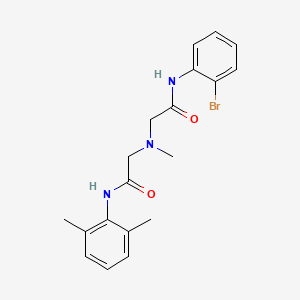 N-(2-bromophenyl)-2-[[2-(2,6-dimethylanilino)-2-oxoethyl]-methylamino]acetamide
