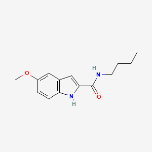 molecular formula C14H18N2O2 B1223821 N-butyl-5-methoxy-1H-indole-2-carboxamide 
