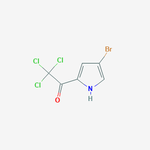 molecular formula C6H3BrCl3NO B1223822 1-(4-bromo-1H-pyrrol-2-yl)-2,2,2-trichloroethanone CAS No. 72652-32-5