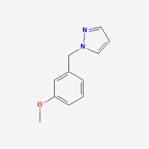 molecular formula C11H12N2O B12238259 1-[(3-methoxyphenyl)methyl]-1H-pyrazole 