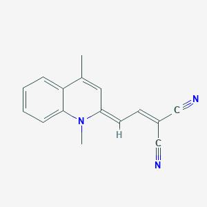 2-[(2E)-2-(1,4-dimethylquinolin-2-ylidene)ethylidene]propanedinitrile