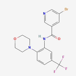 5-bromo-N-[2-(4-morpholinyl)-5-(trifluoromethyl)phenyl]-3-pyridinecarboxamide