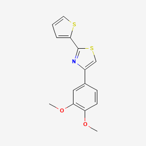4-(3,4-Dimethoxyphenyl)-2-thiophen-2-ylthiazole