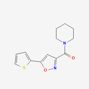 1-Piperidinyl-(5-thiophen-2-yl-3-isoxazolyl)methanone