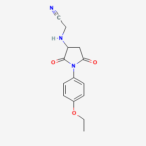 2-[[1-(4-Ethoxyphenyl)-2,5-dioxo-3-pyrrolidinyl]amino]acetonitrile