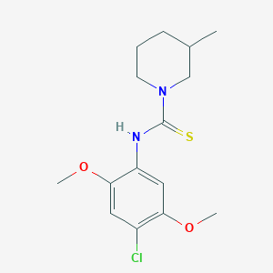 molecular formula C15H21ClN2O2S B1223859 N-(4-chloro-2,5-dimethoxyphenyl)-3-methyl-1-piperidinecarbothioamide 