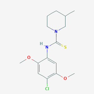 N-(4-chloro-2,5-dimethoxyphenyl)-3-methyl-1-piperidinecarbothioamide