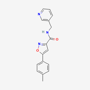5-(4-methylphenyl)-N-(3-pyridinylmethyl)-3-isoxazolecarboxamide