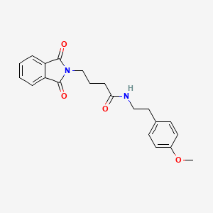 4-(1,3-dioxo-2-isoindolyl)-N-[2-(4-methoxyphenyl)ethyl]butanamide