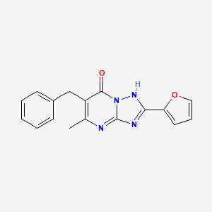 2-(2-furanyl)-5-methyl-6-(phenylmethyl)-1H-[1,2,4]triazolo[1,5-a]pyrimidin-7-one